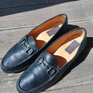 Mercanti Fiorentini Horse Bit Moc Mens Black Leath